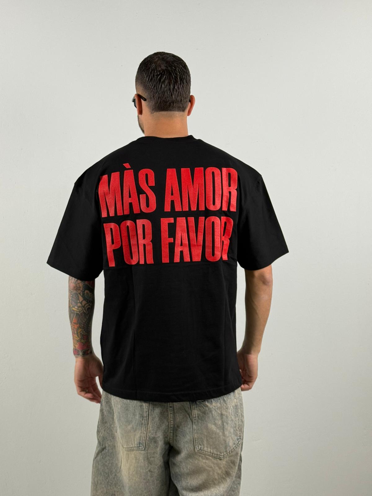Shirt mas amor nera