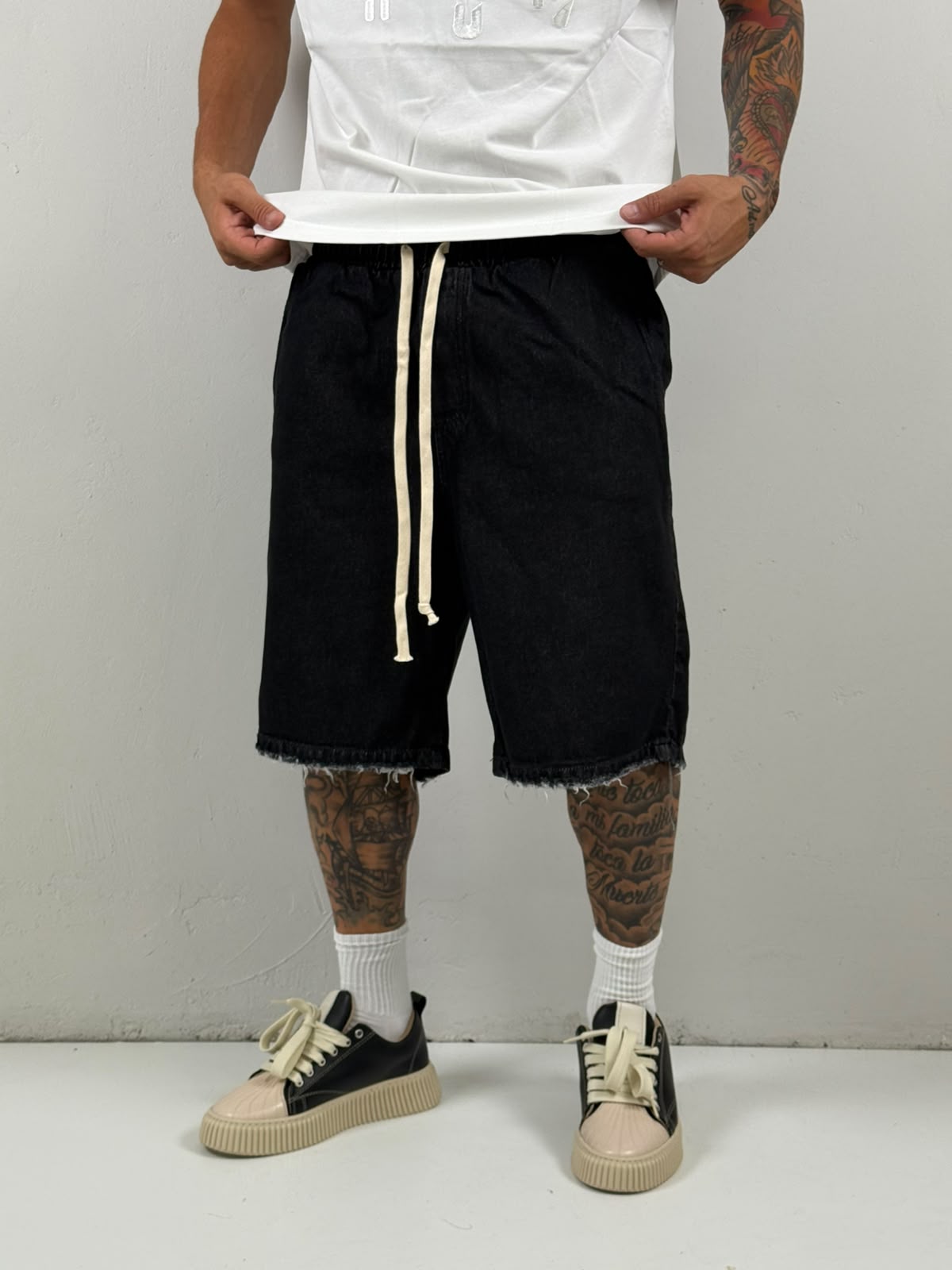 Jeans molla nero lav zero