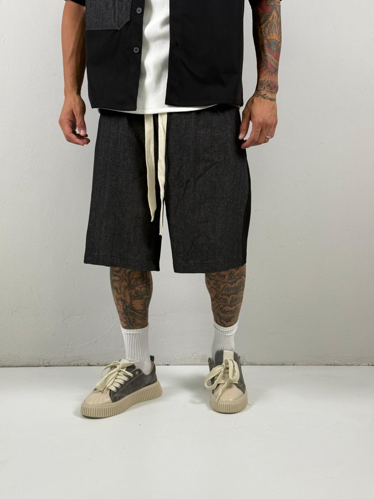 Coordinato jeans doppio tessuto