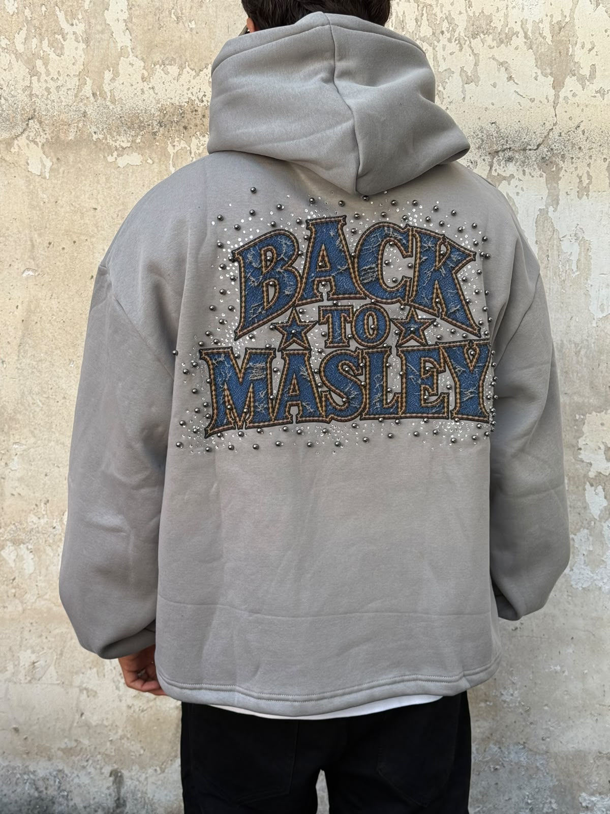 Felpa back grigio