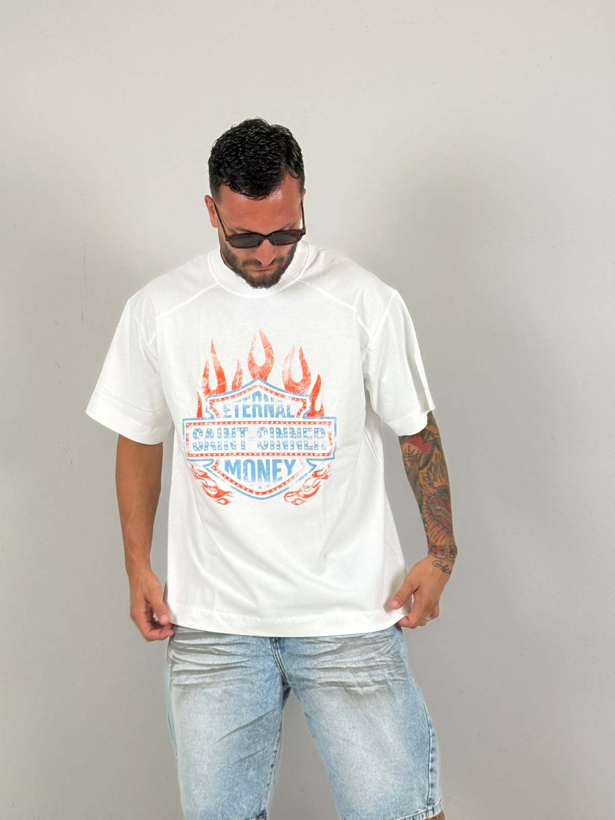 Shirt money fuego bianca