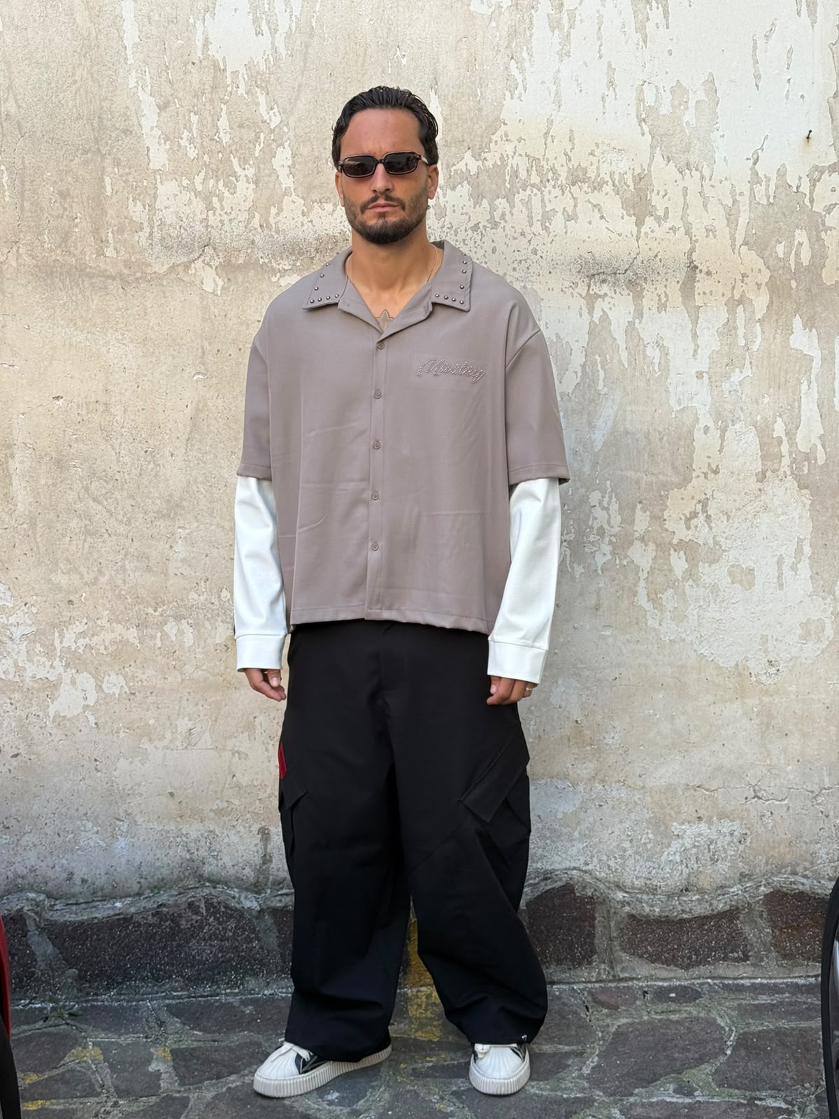 Camicia double  fango