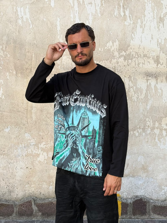 Long sleeve liberty black