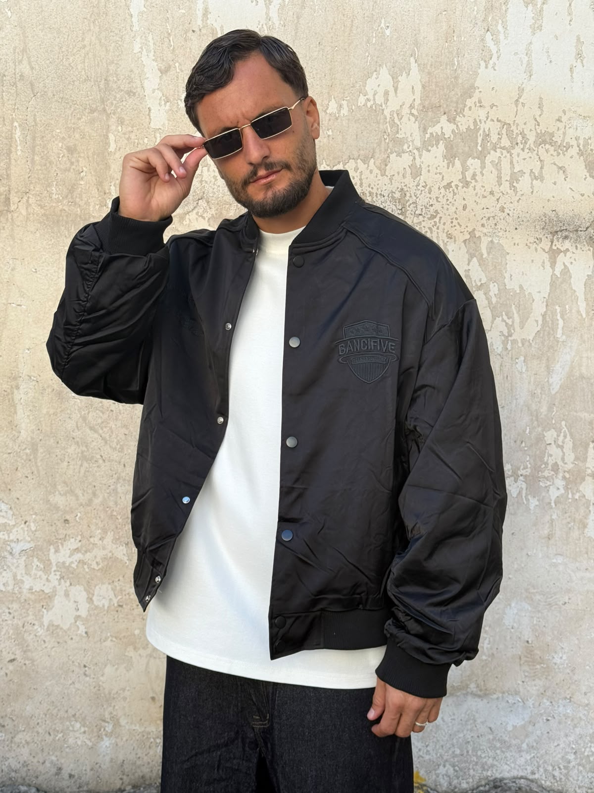 Bomber top nero