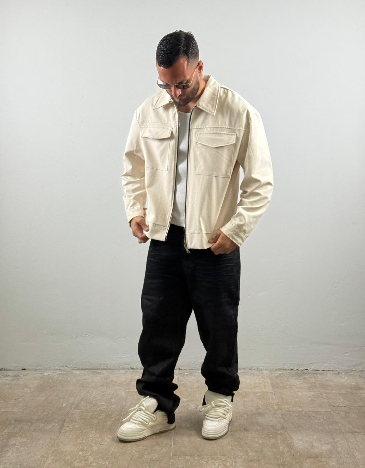 Jacket comfort  zip panna