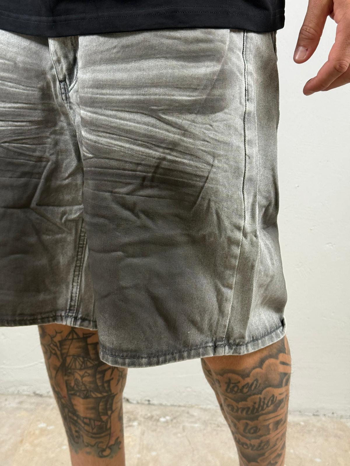 Bermuda jeans grayblack