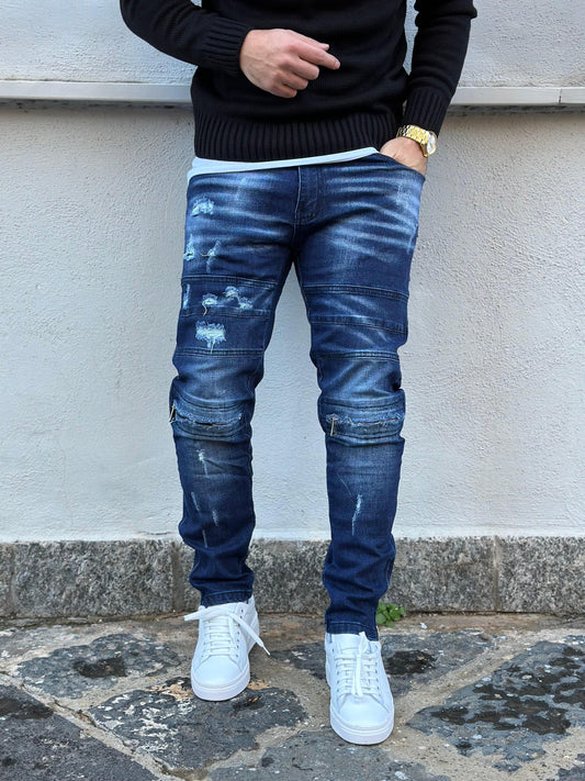 JEANS SKINNY ZIP