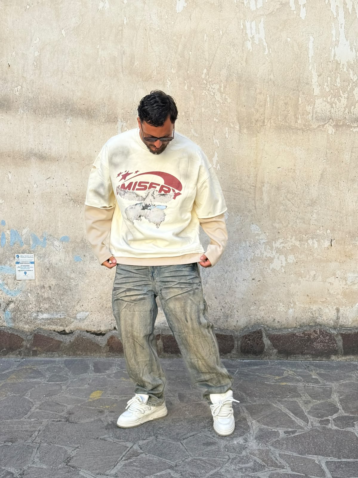 Long  sleeve misery biamca