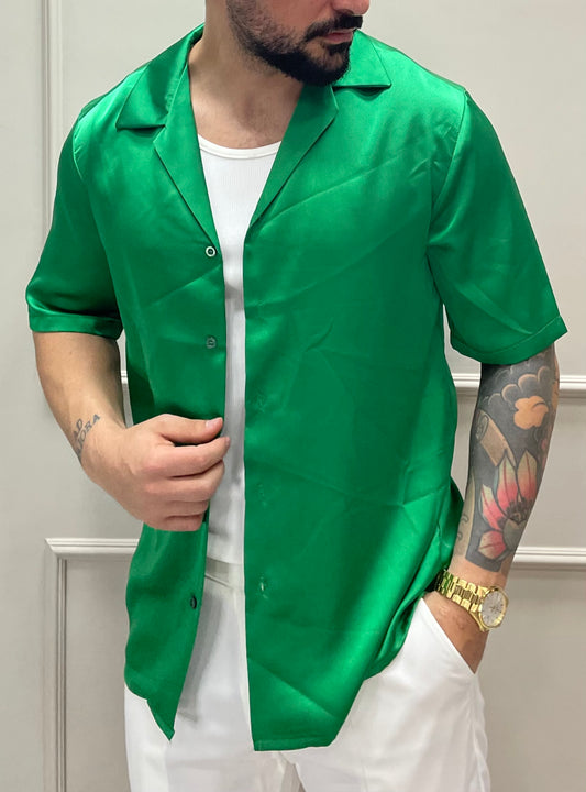 CAMICIA RASATA VERDE