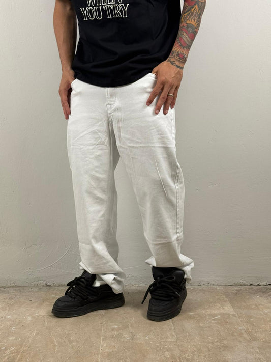 Jeans baggy bianco