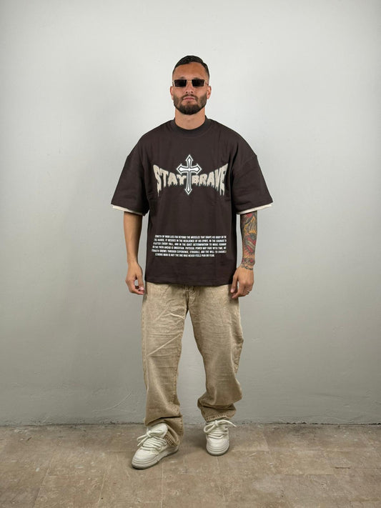 Shirt bunker doppiata marrone
