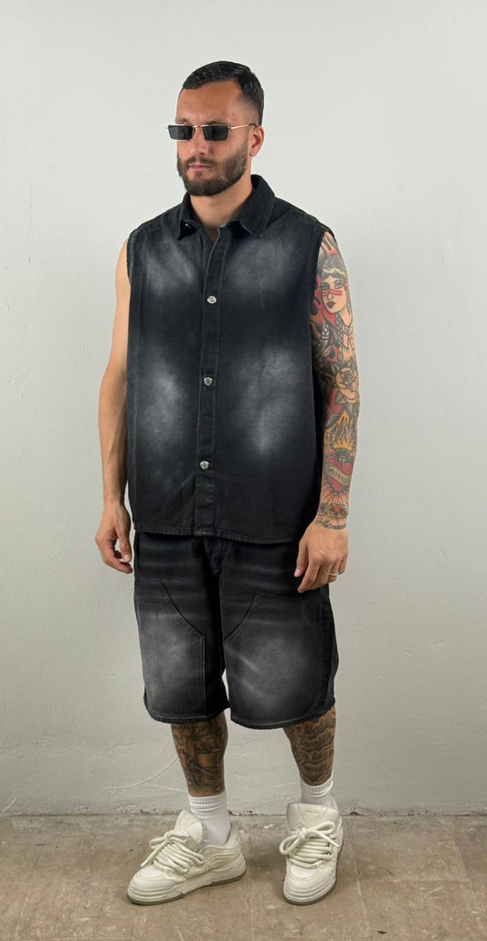 Coordinato giro manica black