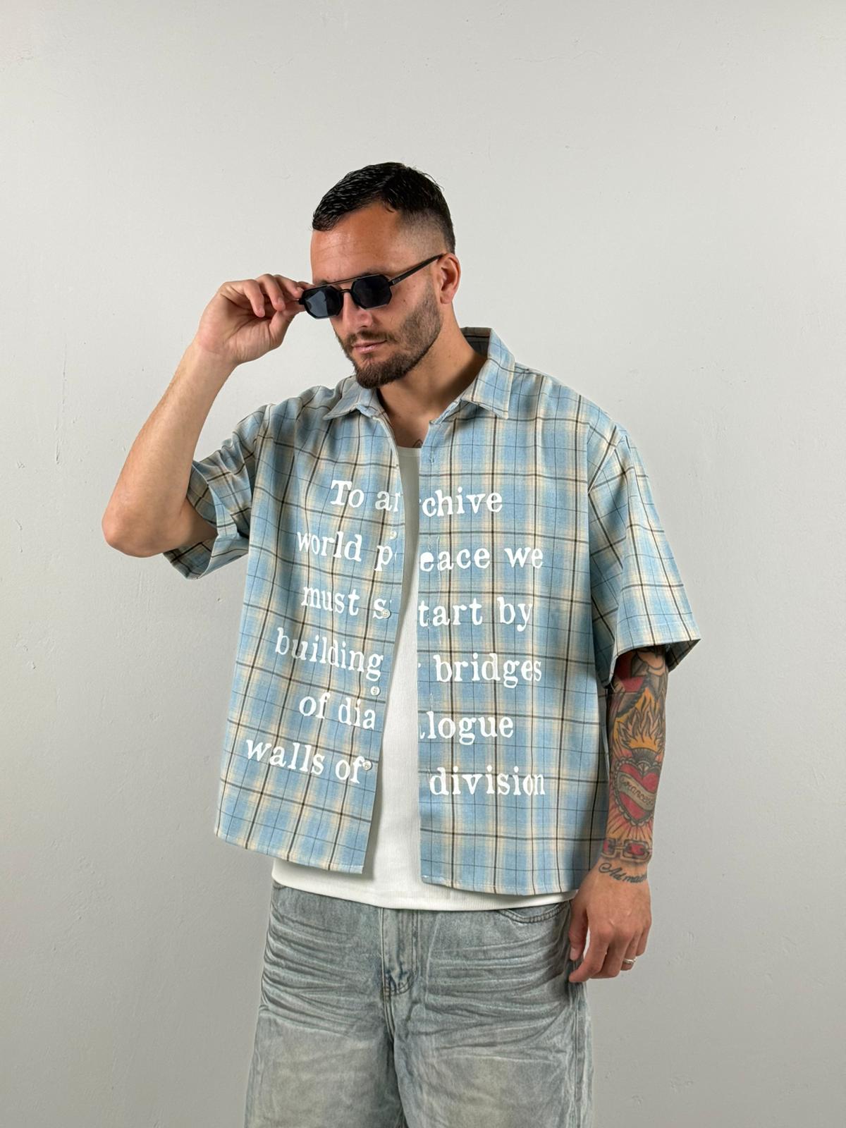 Camicia division celeste