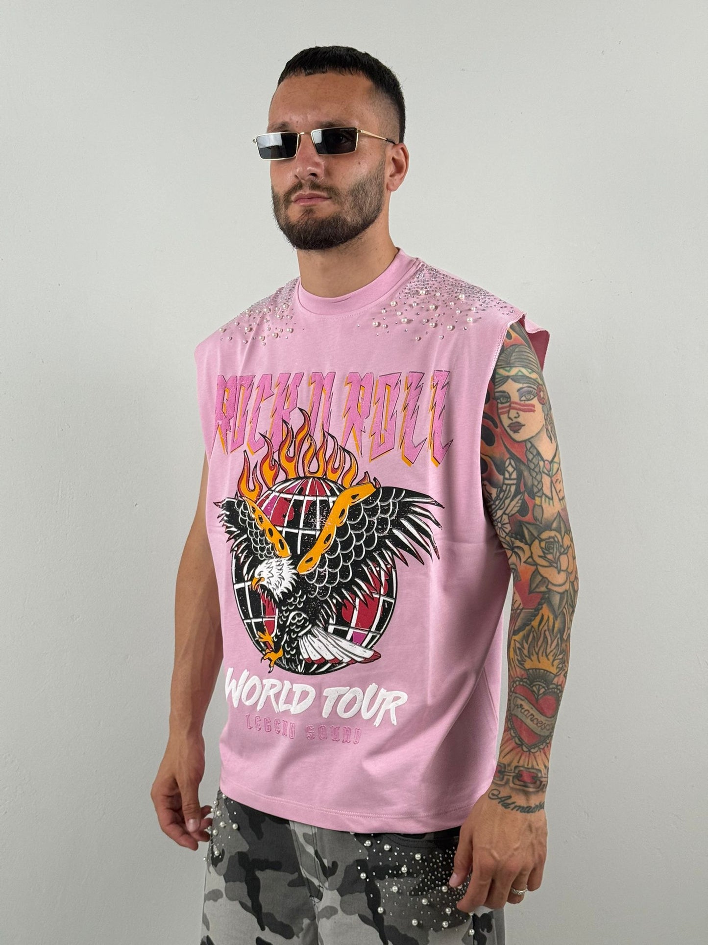 Canotta aquila rosa
