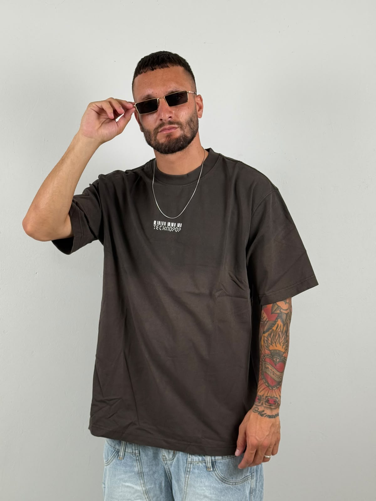 Shirt pop grigio antracite