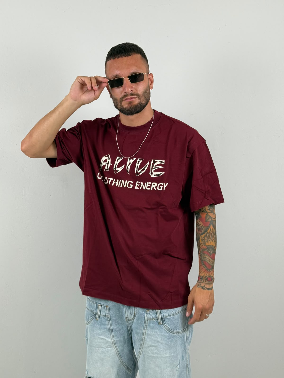 Shirt alive bordo