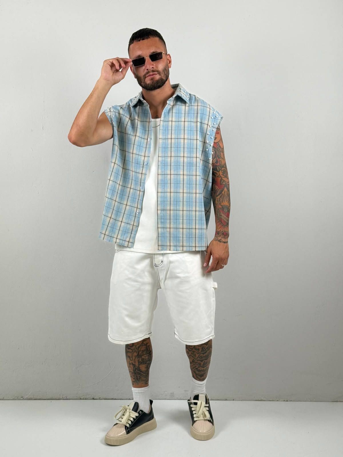 Camicia division giro manica celeste
