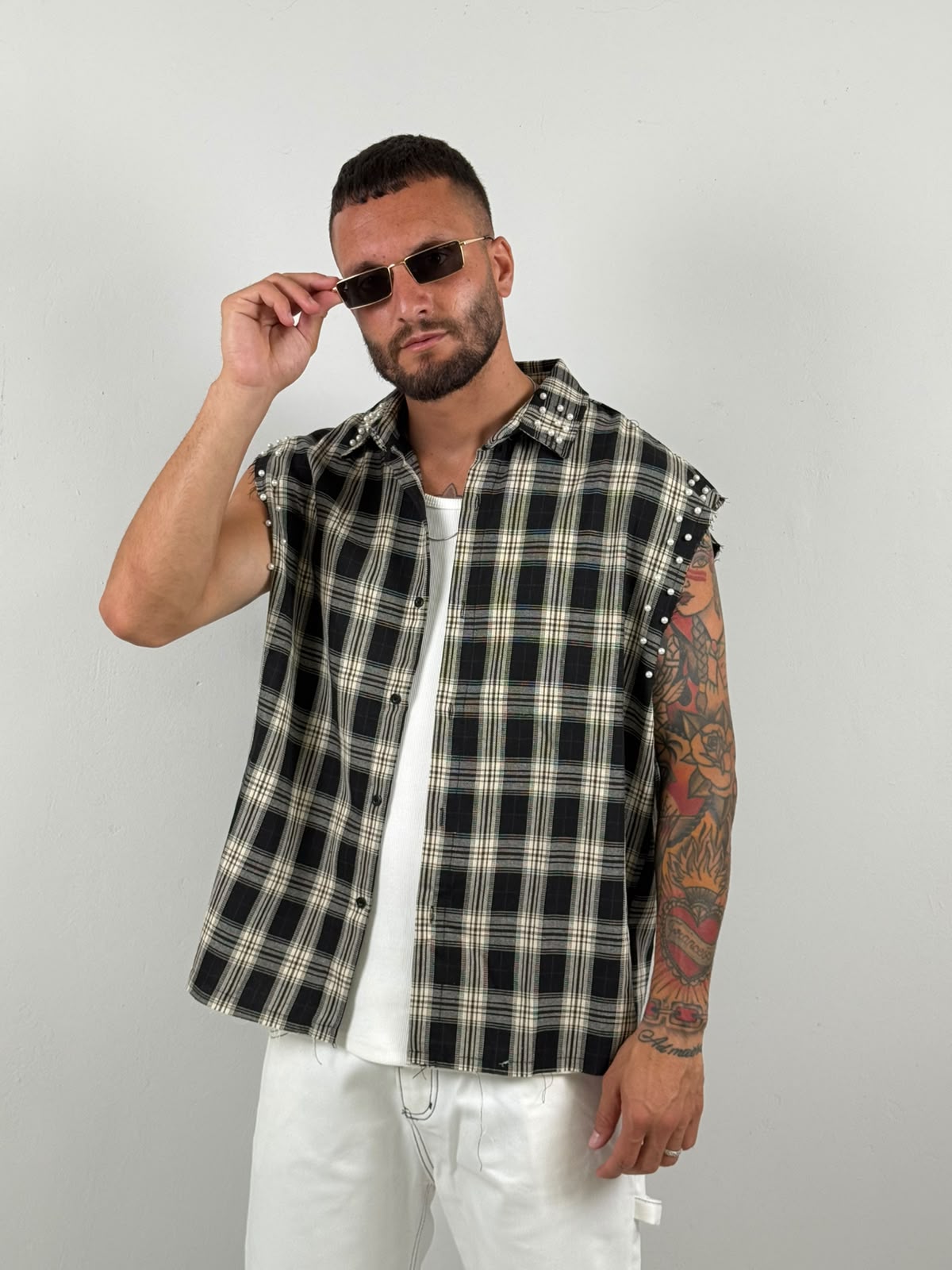 Camicia division giro manica nera