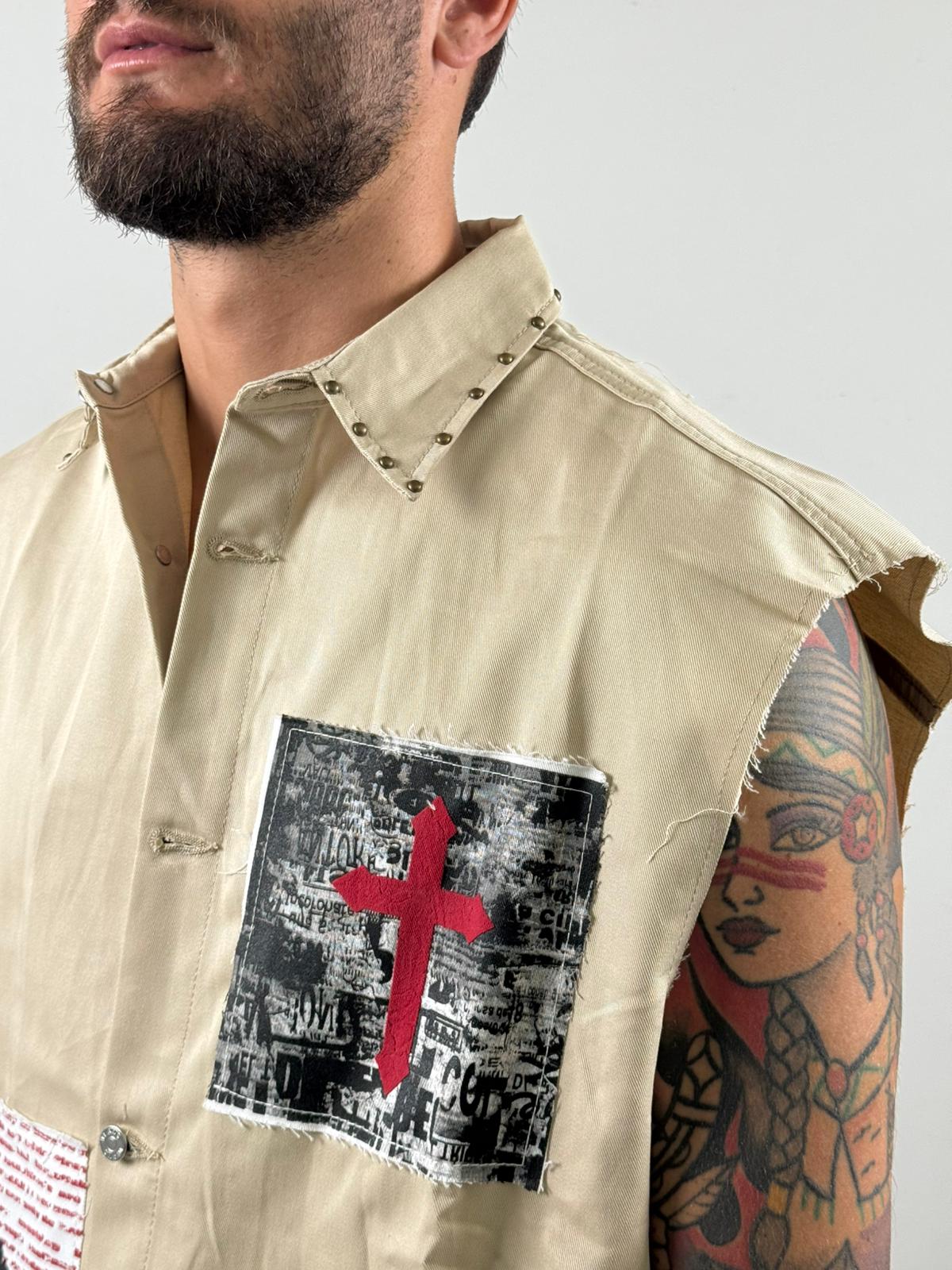 Coordinato top begie