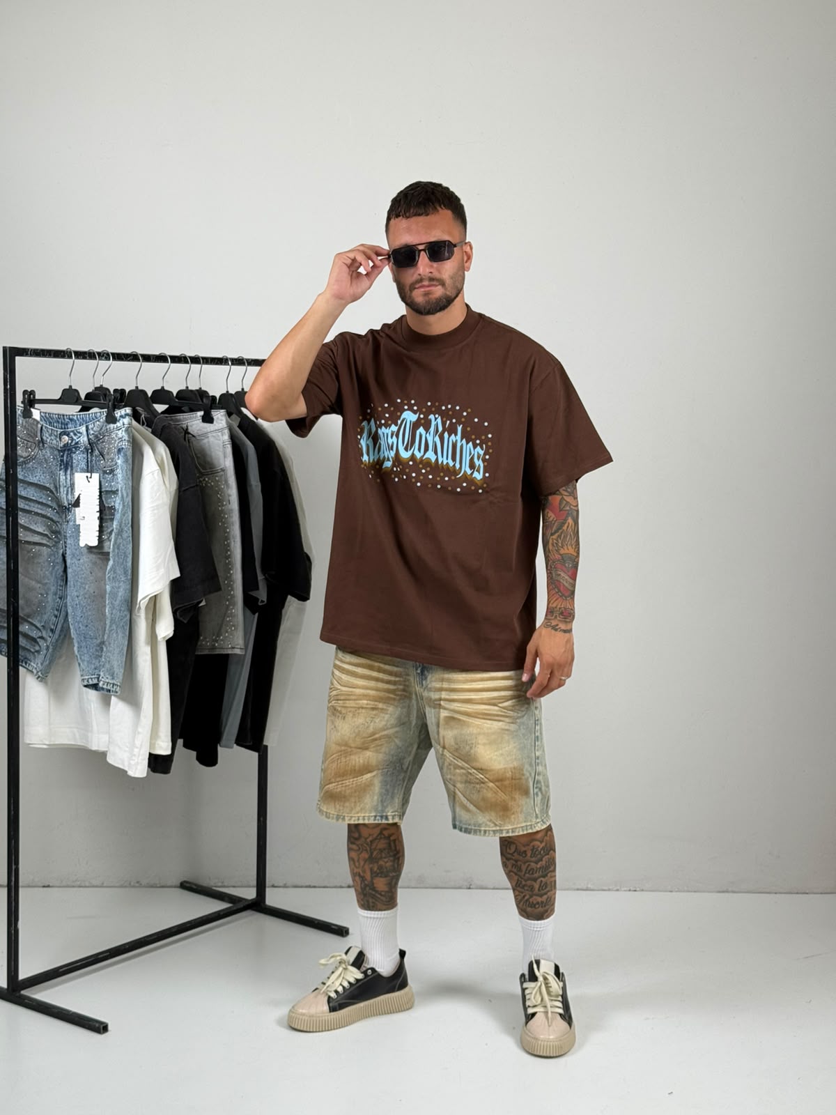 Shirt Rainbow marrone