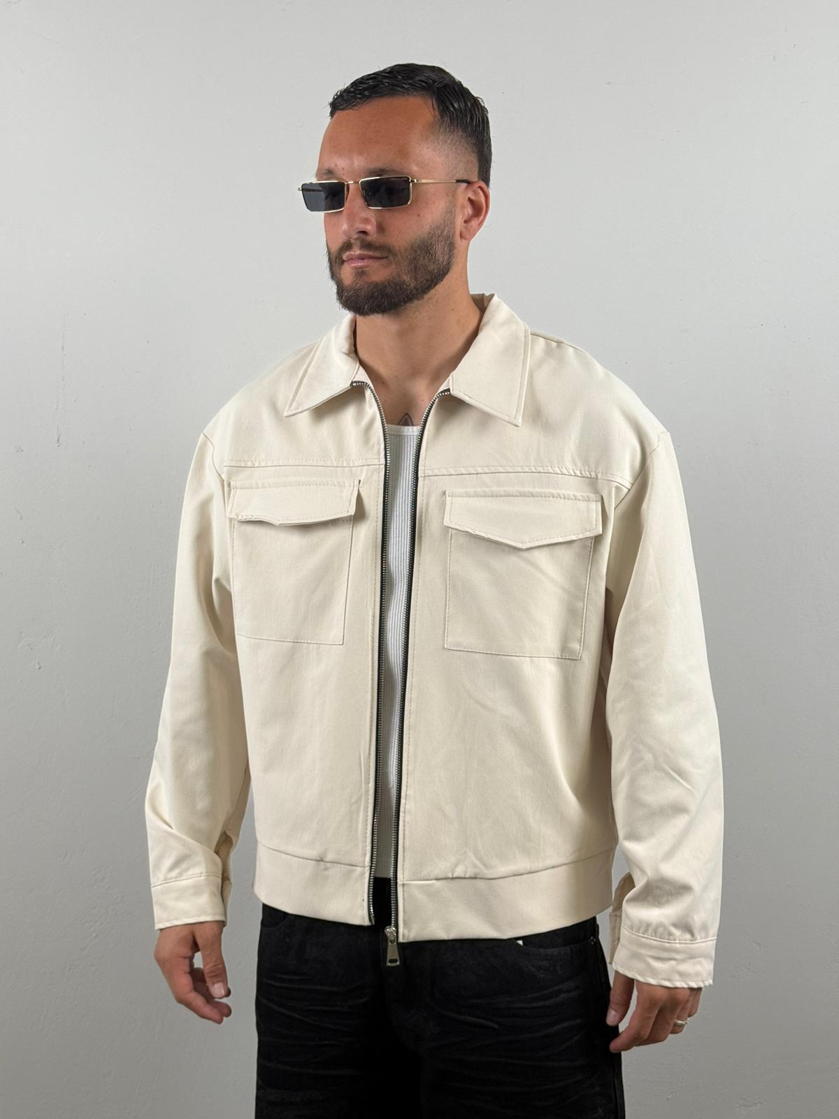 Jacket comfort  zip panna