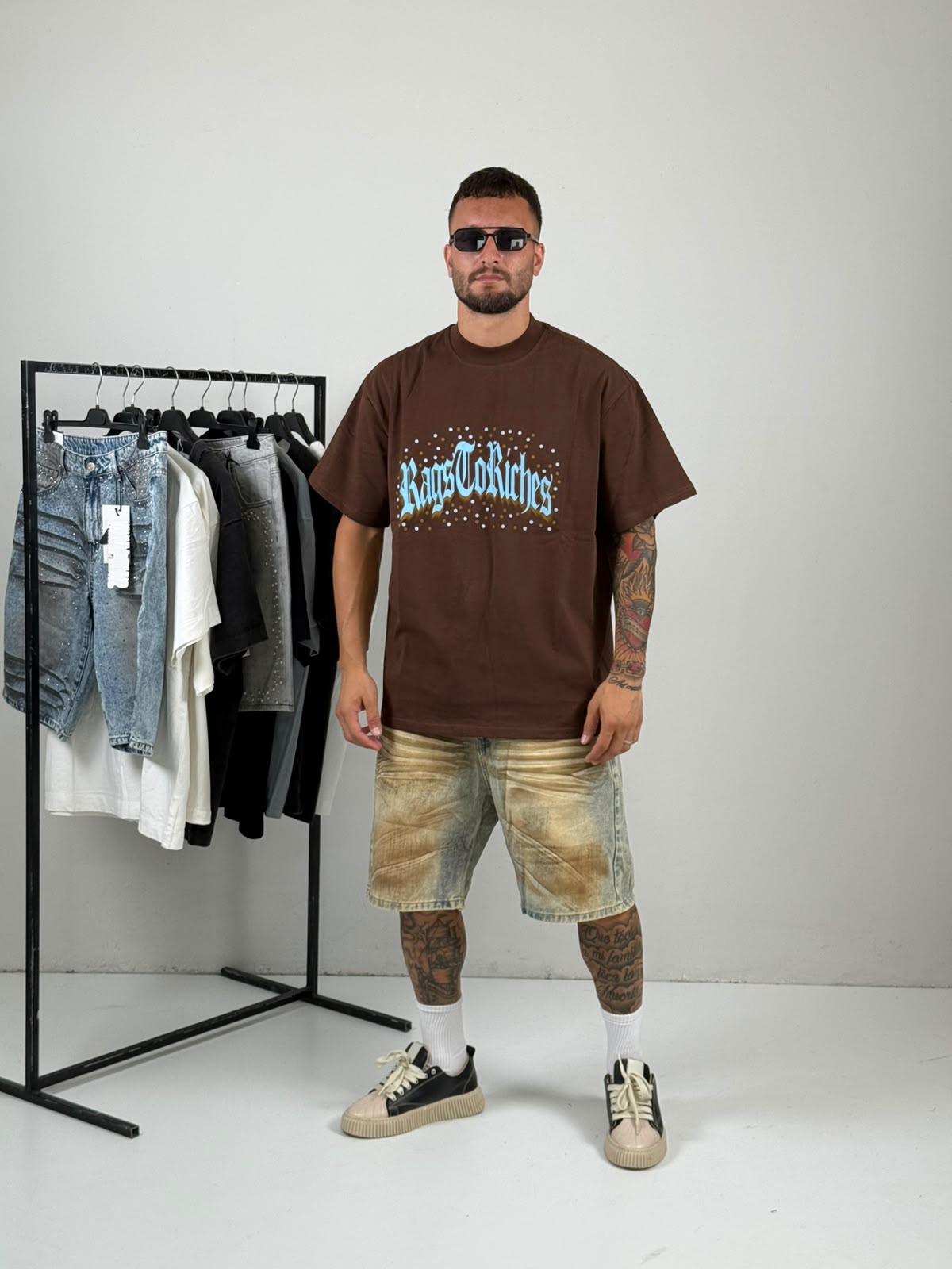 Shirt Rainbow marrone