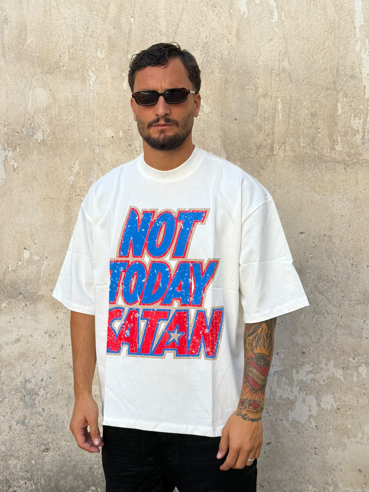 Shirt satan bianca