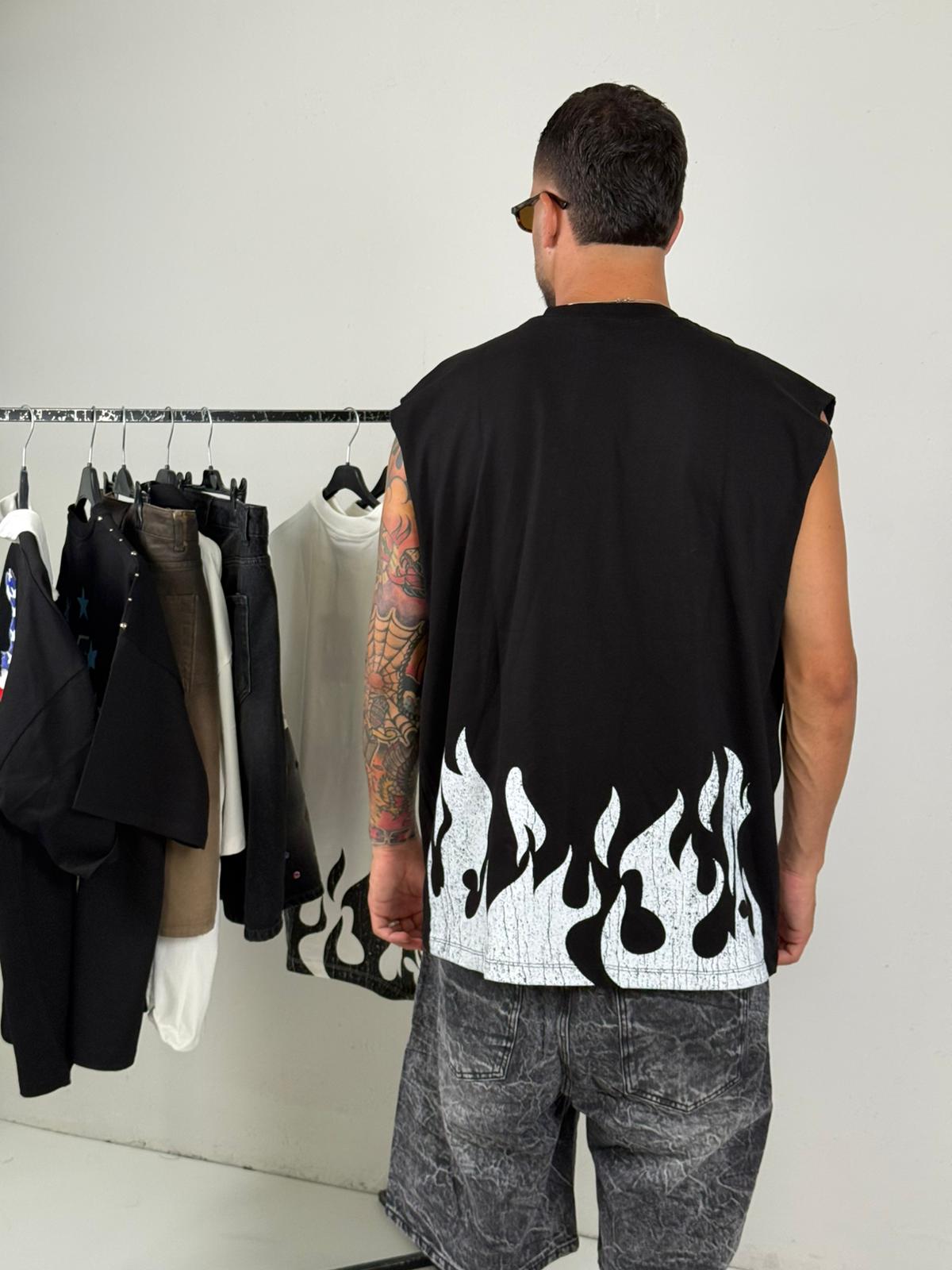 Canotta fuego nera bunker