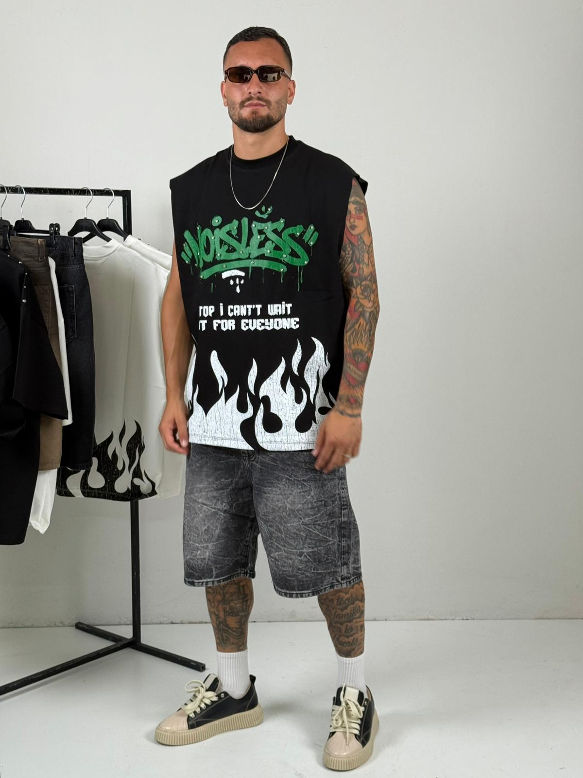 Canotta fuego nera bunker