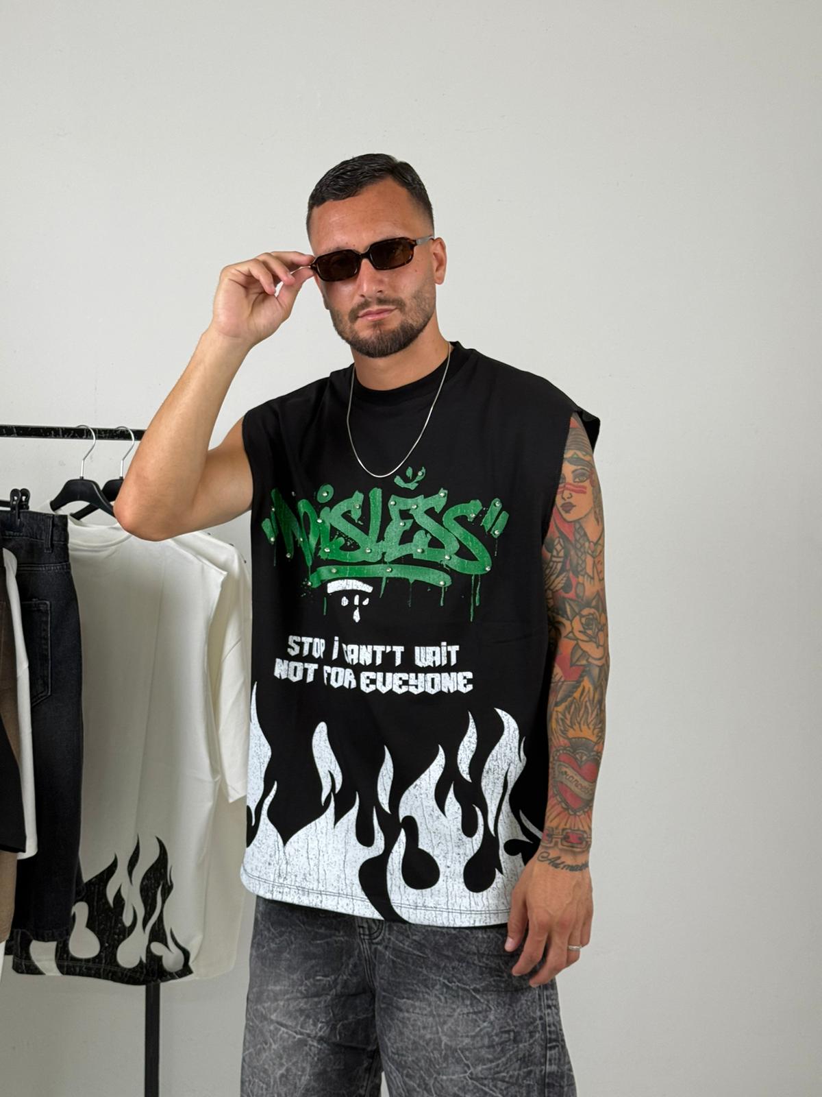 Canotta fuego nera bunker