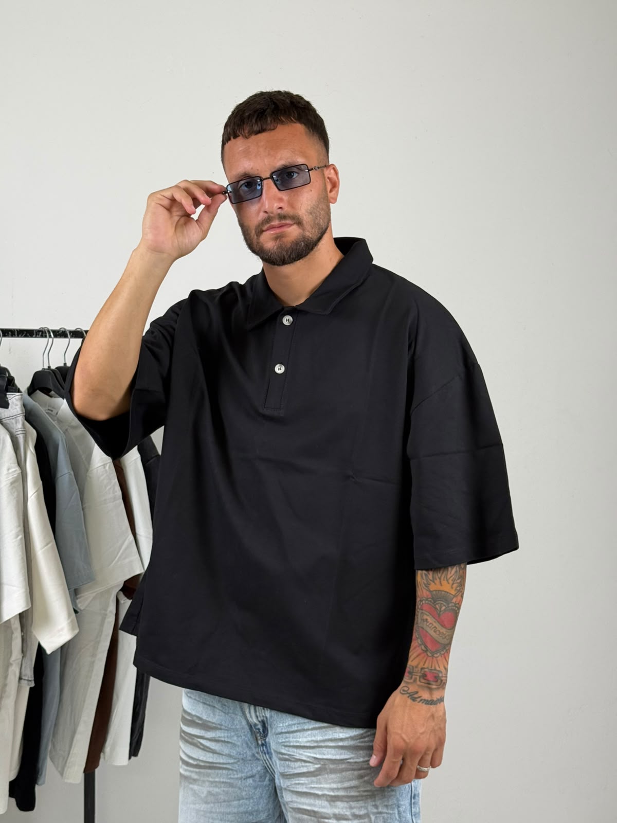 Polo over black