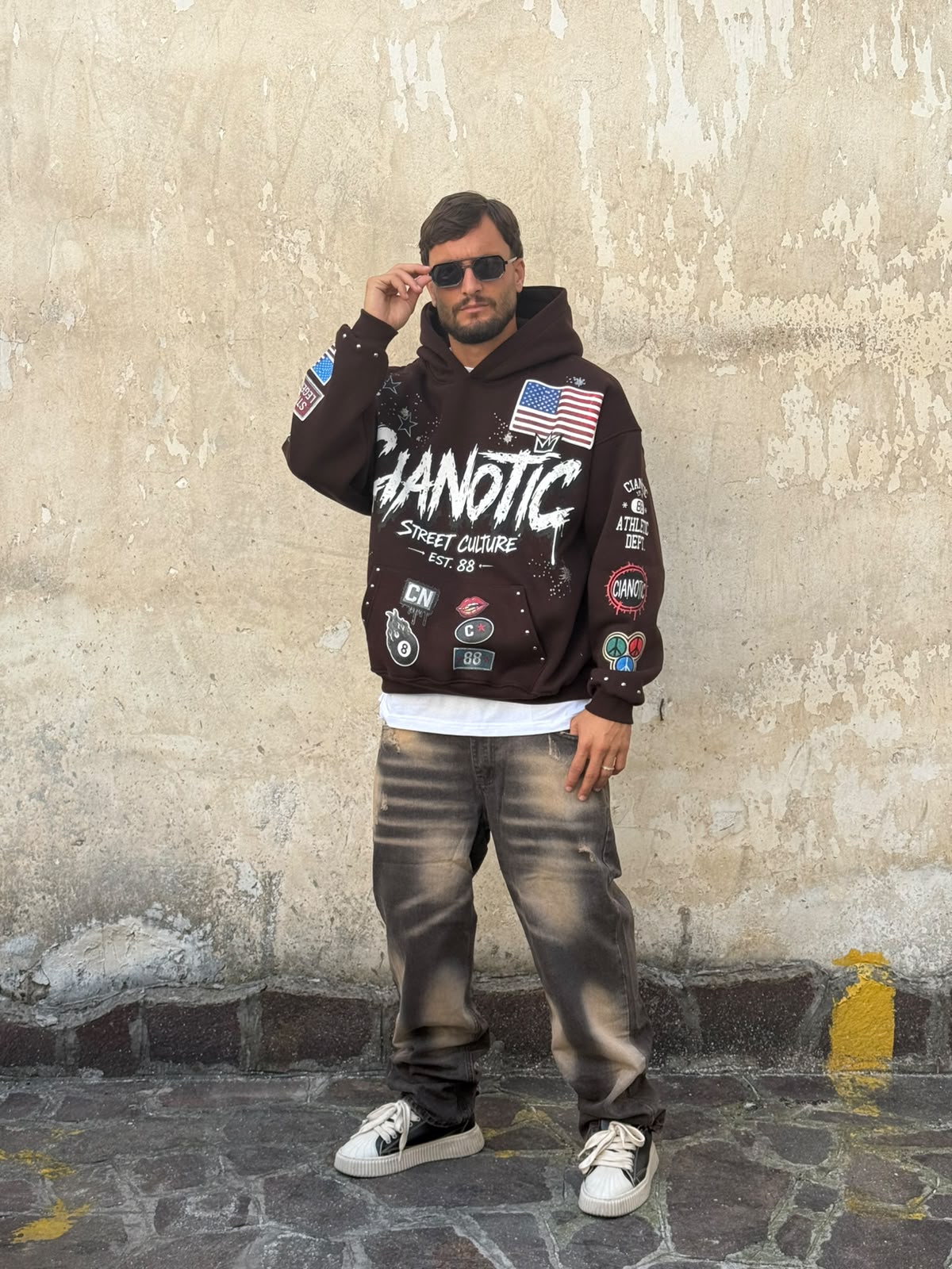 Felpa american street moro