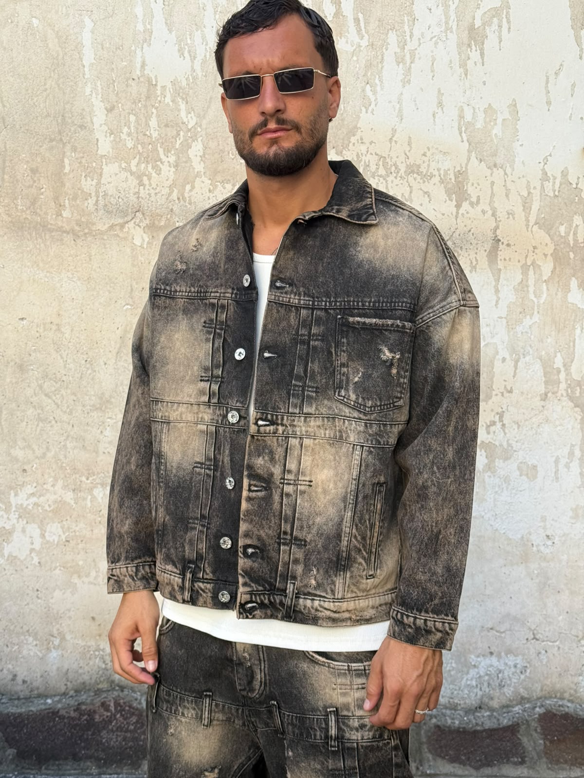 Cordonato baggy slavato cianotic