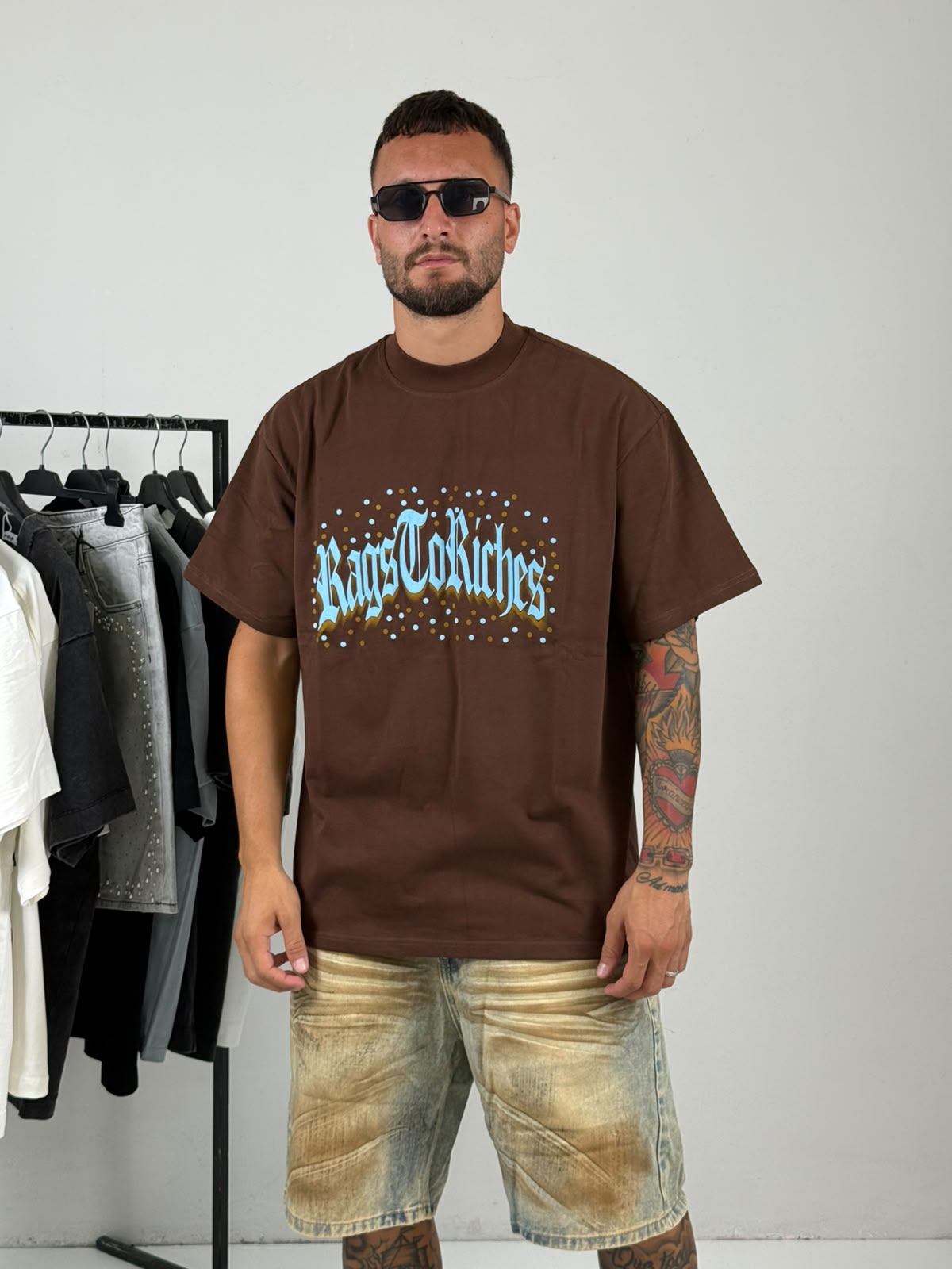Shirt Rainbow marrone