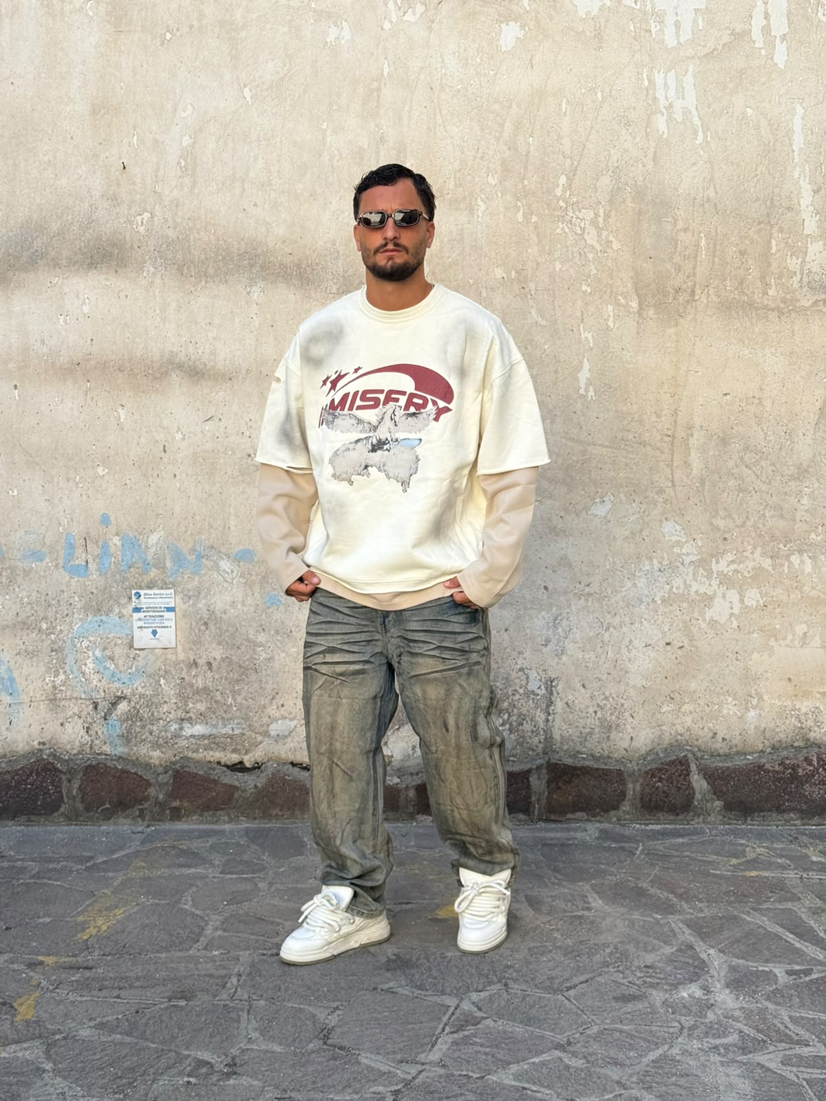 Long  sleeve misery biamca