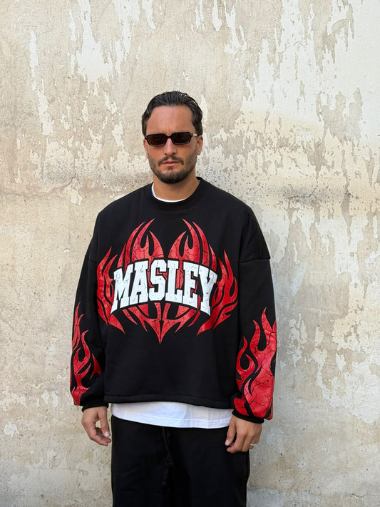 Felpa Flames nera