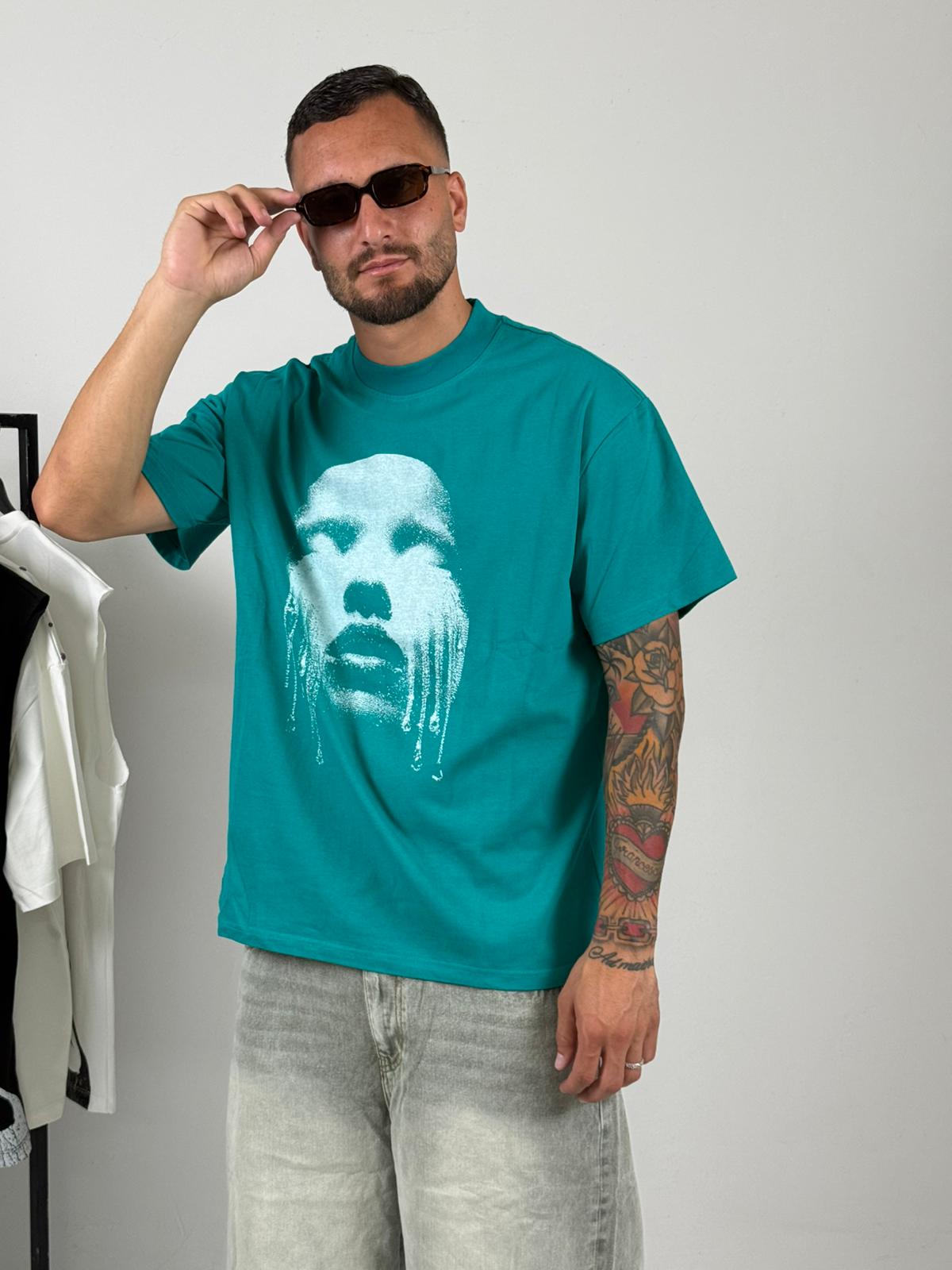 Shirt viso turchese