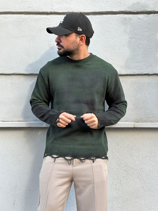 PULLOVER SFUMATO GREEN